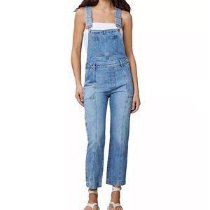 Emilie Denim Overalls in Lt. Seaglass